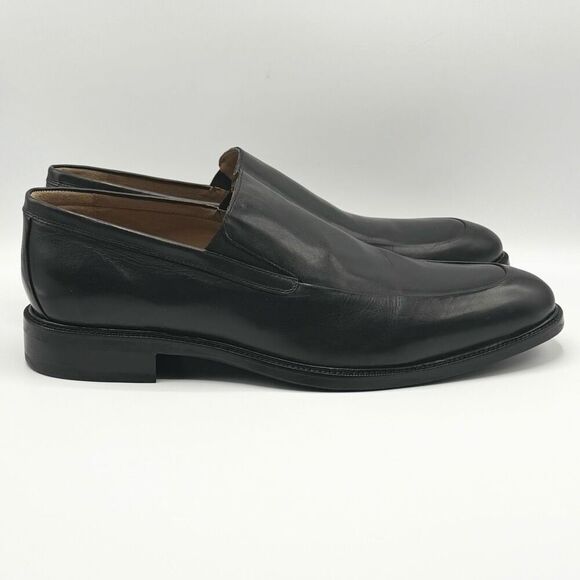 COLE HAAN GRAND OS Men's Dress Shoes Moc Toe Loafers Black Leather - US 15 Wide - Picture 4 of 13